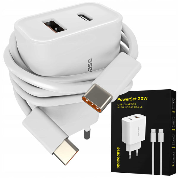 Spacecase PowerSet Charger 20W with USB-C PS20W-12