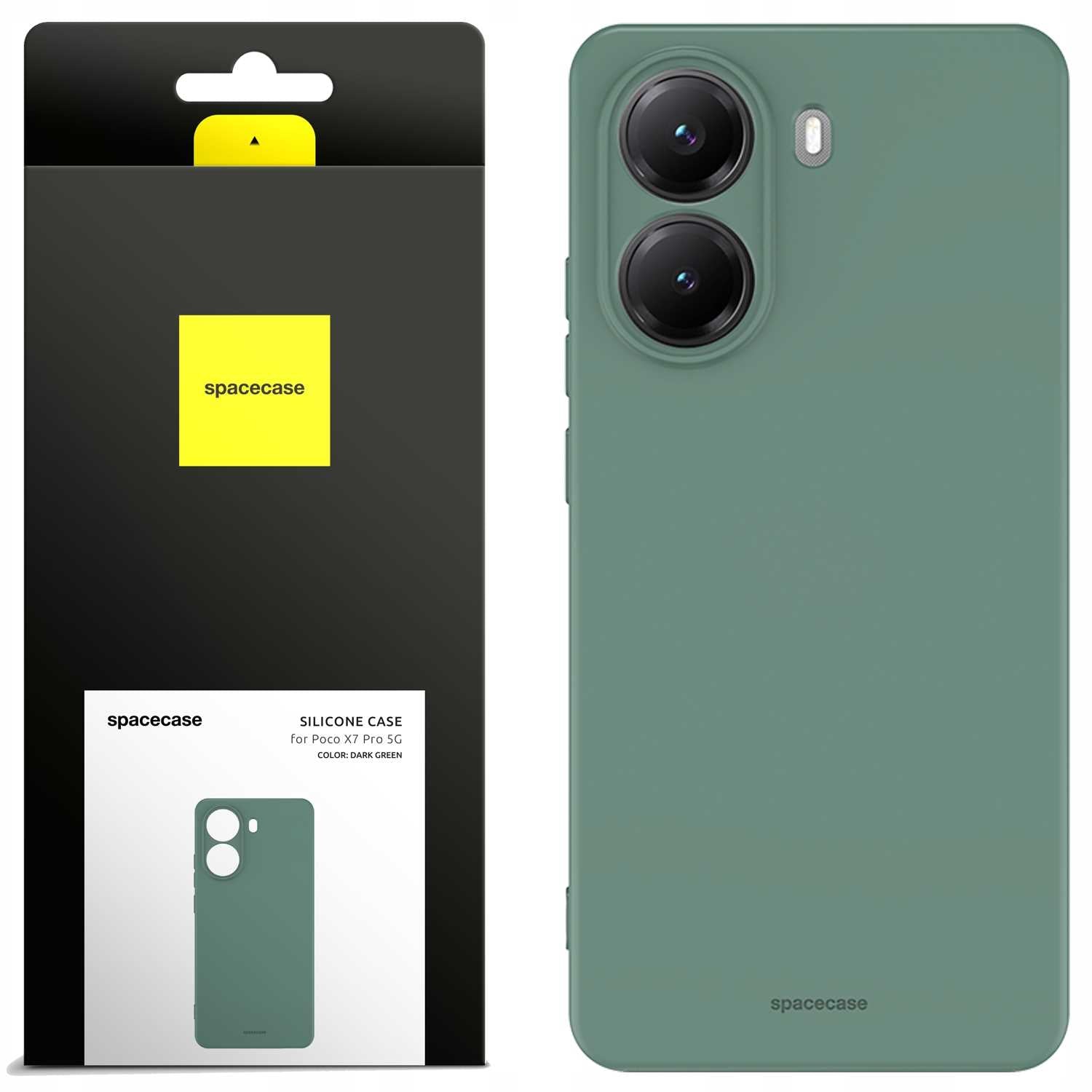 Spacecase Silicone Case 3.0 Poco X7 Pro 5G dark green