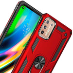 Spacecase Ring NX Motorola Moto G9 Plus czerwony