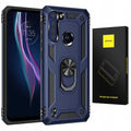 Spacecase Ring NX Motorola One Fusion+ niebieski