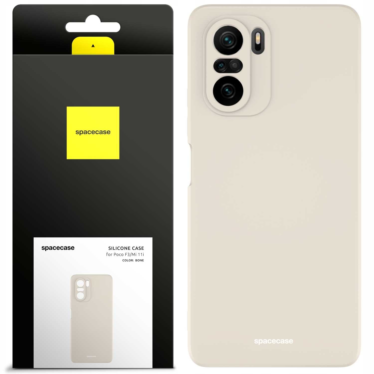 Spacecase Silicone Case Poco F3 / Mi 11i bone
