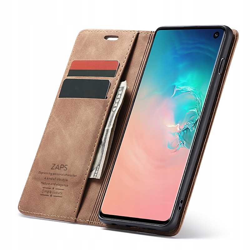 Spacecase Wallet Galaxy S10e kawowy