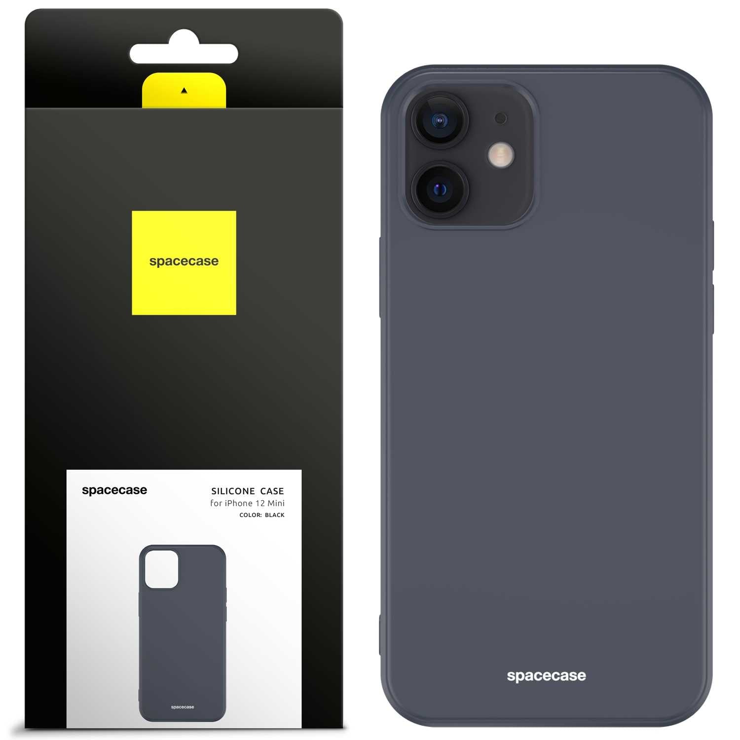 Spacecase Silicone Case iPhone 12 Mini black
