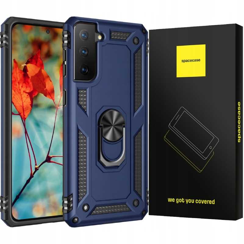 Spacecase Ring NX Galaxy S21 FE niebieski