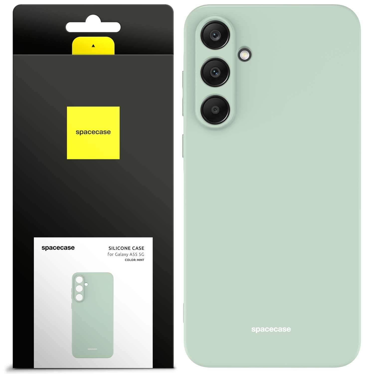 Spacecase Silicone Case Galaxy A55 5G mint