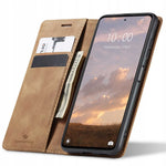 Spacecase Wallet Poco X5 Pro/Note 12 Pro light brown