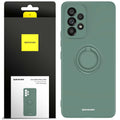 Spacecase Silicone Ring Galaxy A53 5G dark green
