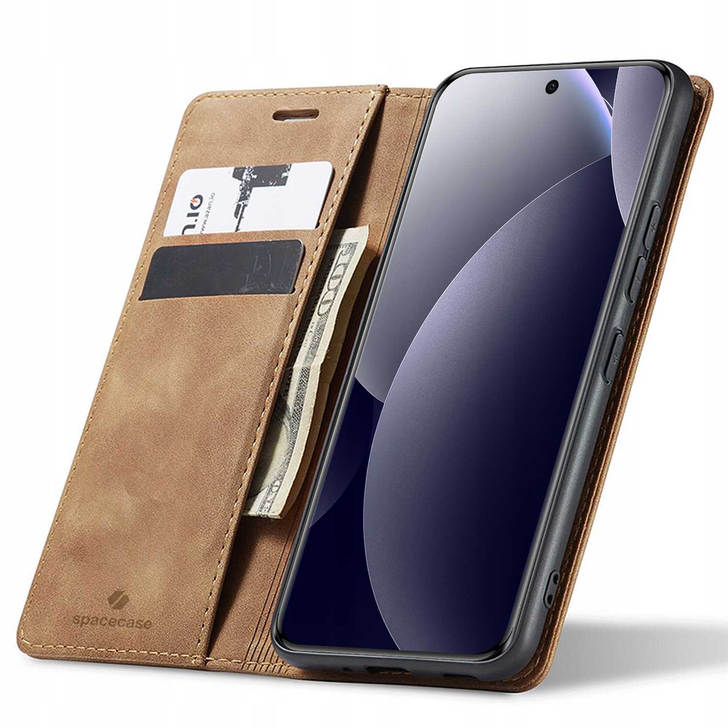 Spacecase Wallet POCO M8 Pro 5G/RM Note 15 Pro+ 5G light brown