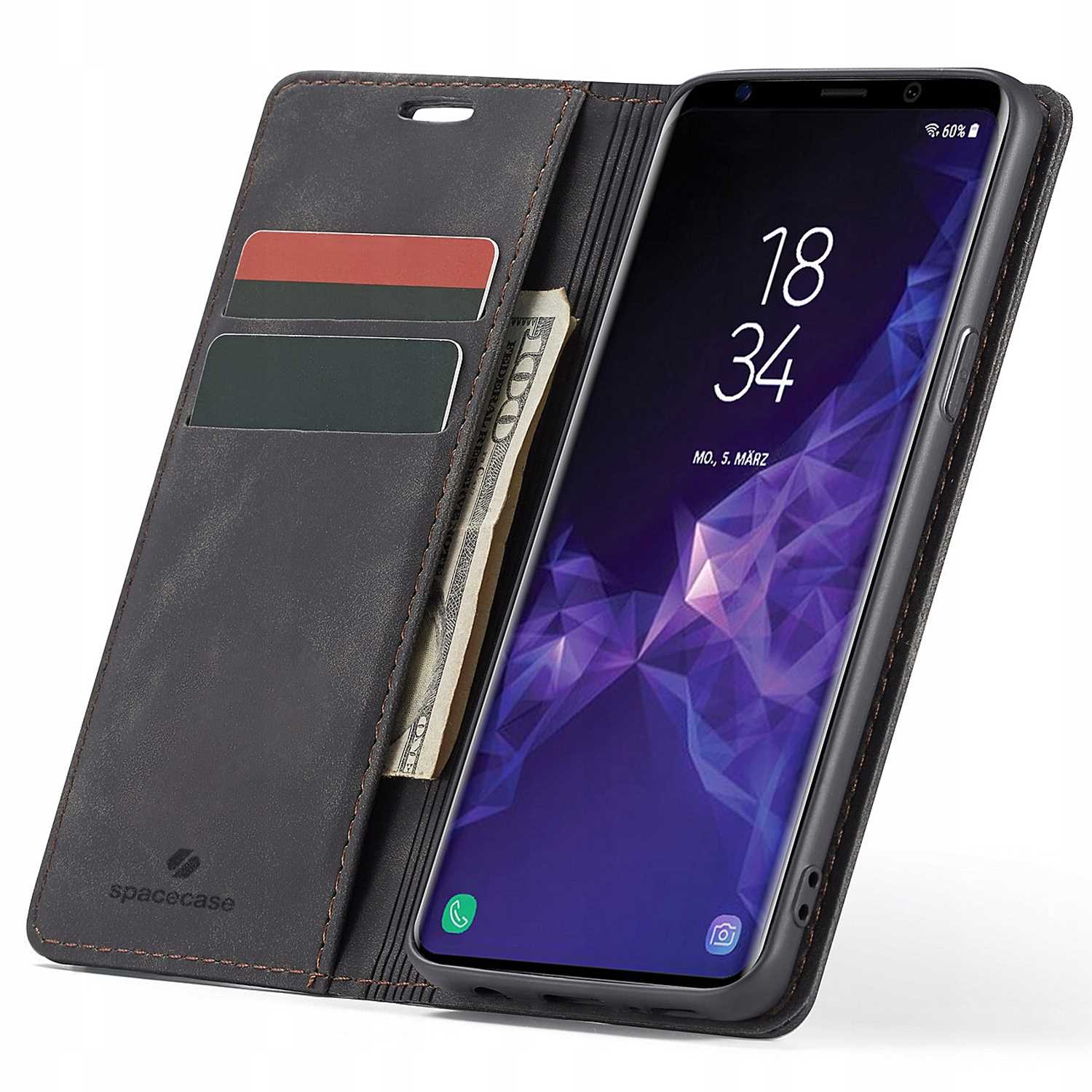Spacecase Wallet Galaxy S9 black