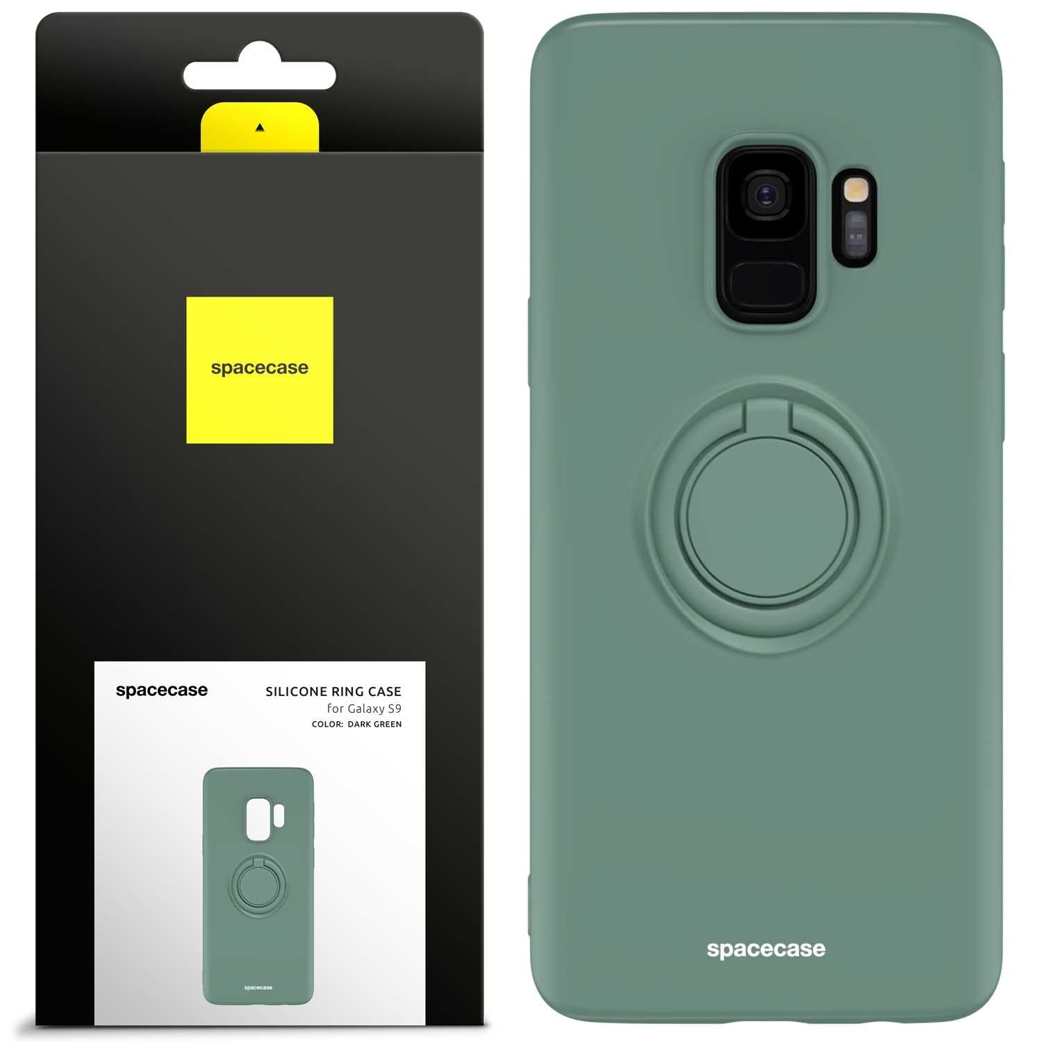 Spacecase Silicone Ring Galaxy S9 dark green