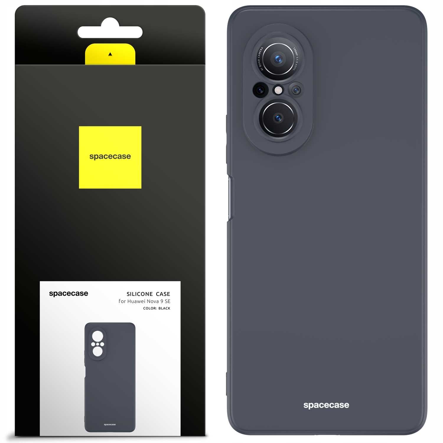 Spacecase Silicone Case Huawei Nova 9 SE black