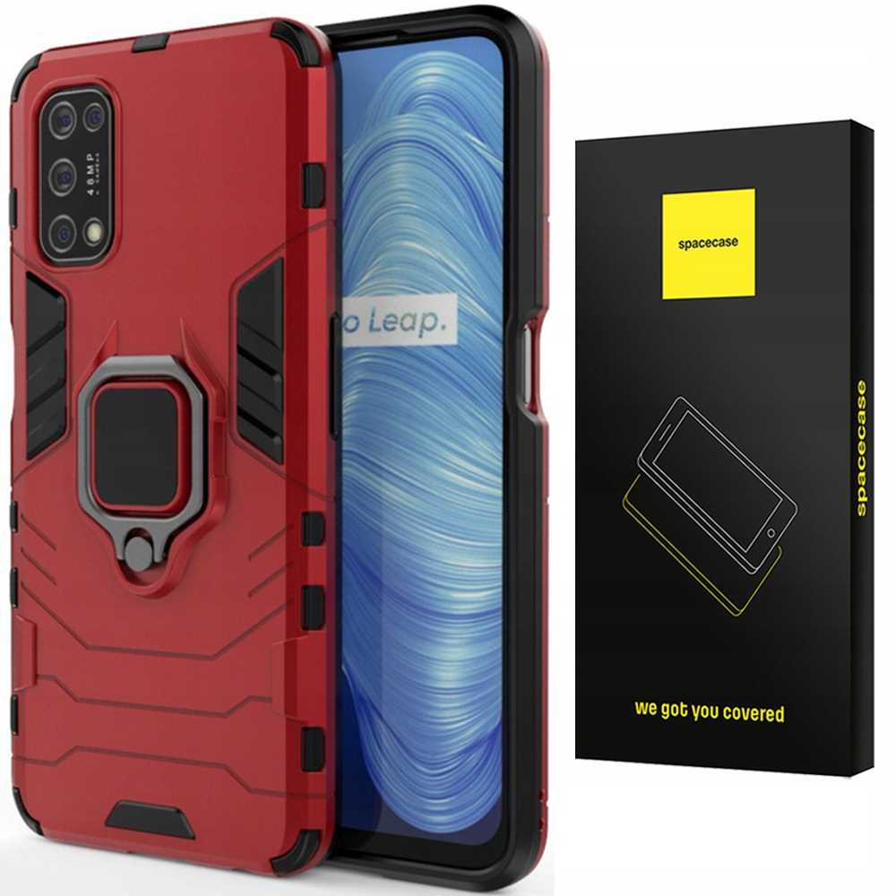 Spacecase X-Ring Realme 7 5G czerwony
