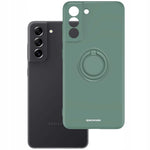 Spacecase Silicone Ring Galaxy S21 FE dark green