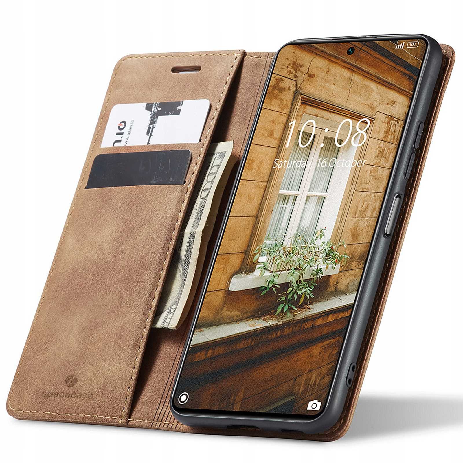 Spacecase Wallet Xiaomi 11T/11T Pro light brown