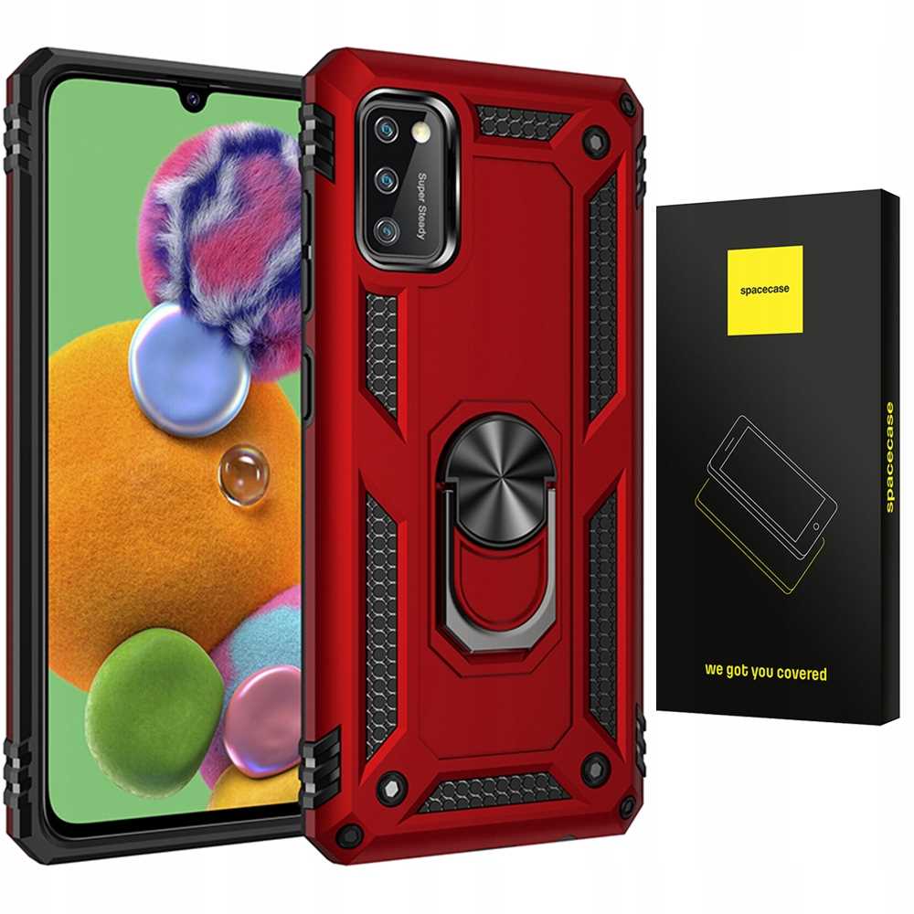 Spacecase Ring NX Galaxy A41 czerwony