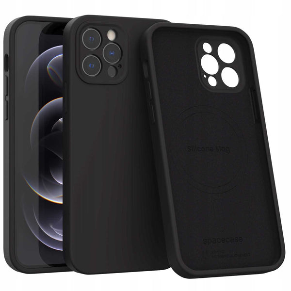 Spacecase Silicone Mag iPhone 12 Pro black