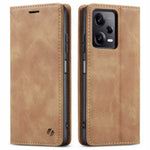 Spacecase Wallet Poco X5 Pro/Note 12 Pro light brown