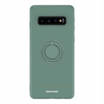 Spacecase Silicone Ring Galaxy S10+ dark green