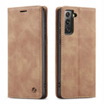 Spacecase Wallet Galaxy S21+ light brown