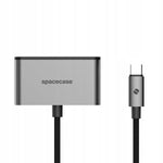 Spacecase DataHub USB-C 3-in-1 Card Reader space gray