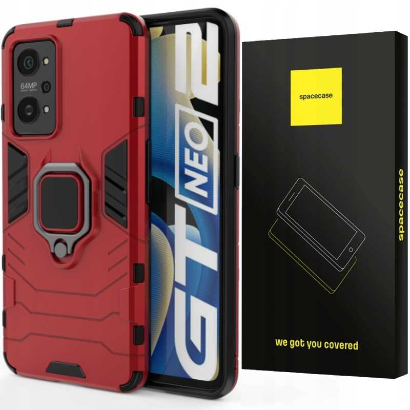 Spacecase X-Ring Realme GT Neo 2 / 3T czerwony