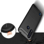 Spacecase Carbon Moto E7 Power czarny