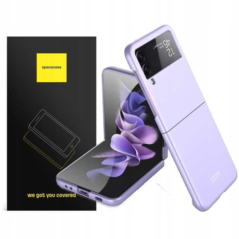 Spacecase Flip Case Galaxy Z Flip 4 fioletowy