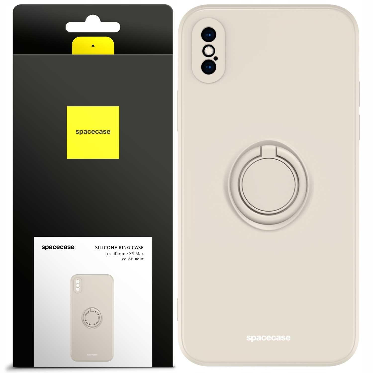Spacecase Silicone Ring iPhone XS Max bone