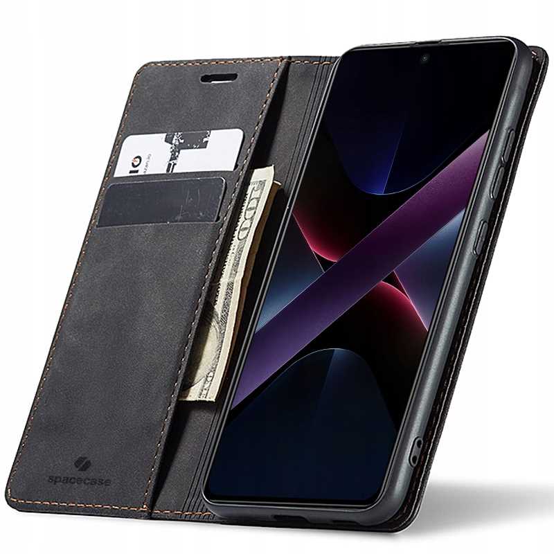 Spacecase Wallet Poco X7 Pro 5G black