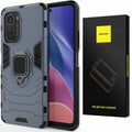 Spacecase X-Ring Poco F3 niebieski