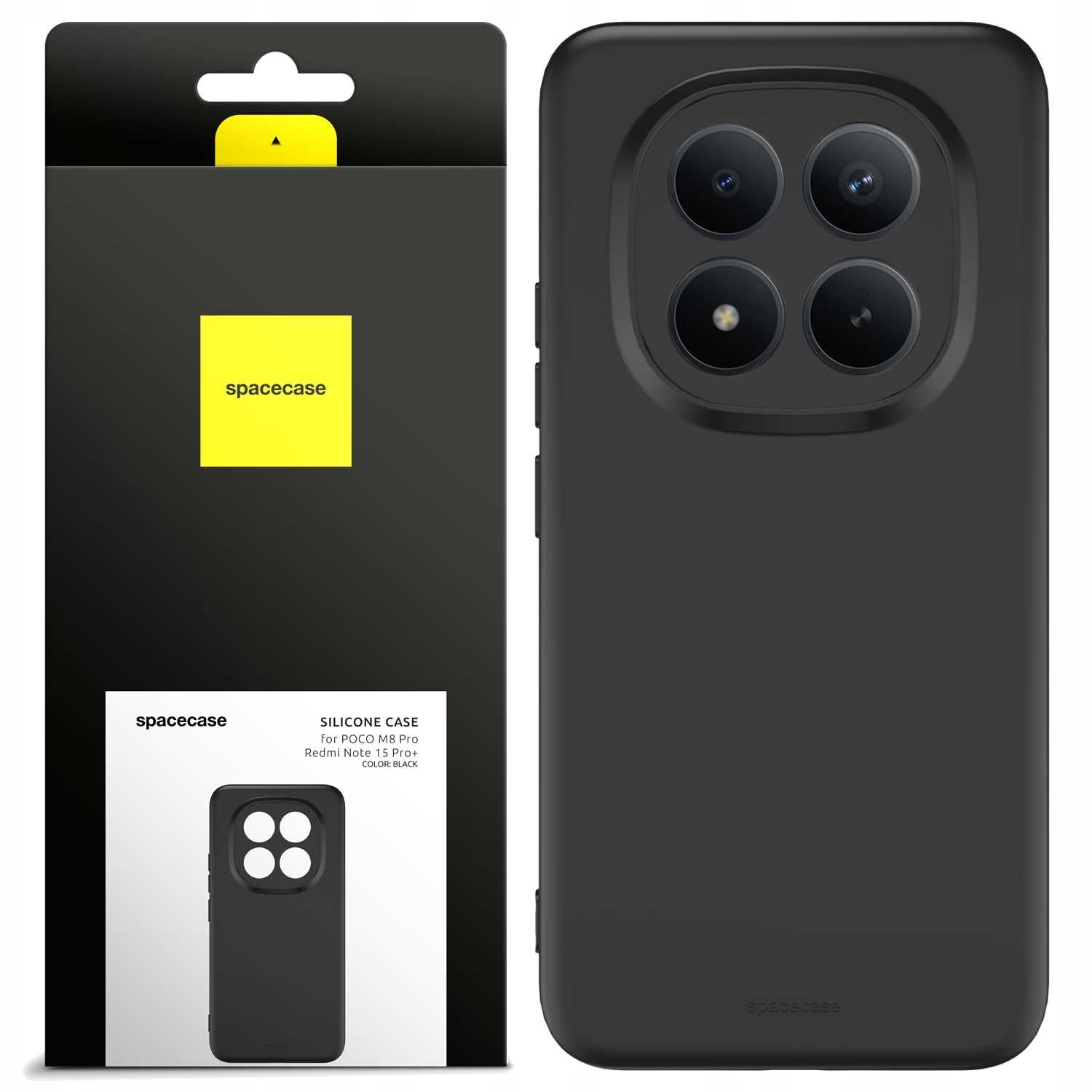 Spacecase Silicone Case 3.0 Poco M8 Pro/Note 15 Pro+ black