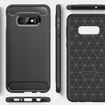 Spacecase Carbon Galaxy S10E czarny
