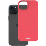 Spacecase Silicone Case iPhone 15 Plus red
