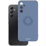 Spacecase Silicone Ring Galaxy A34 5G blue