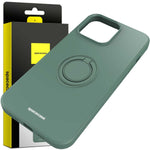 Spacecase Silicone Ring iPhone 13 dark green