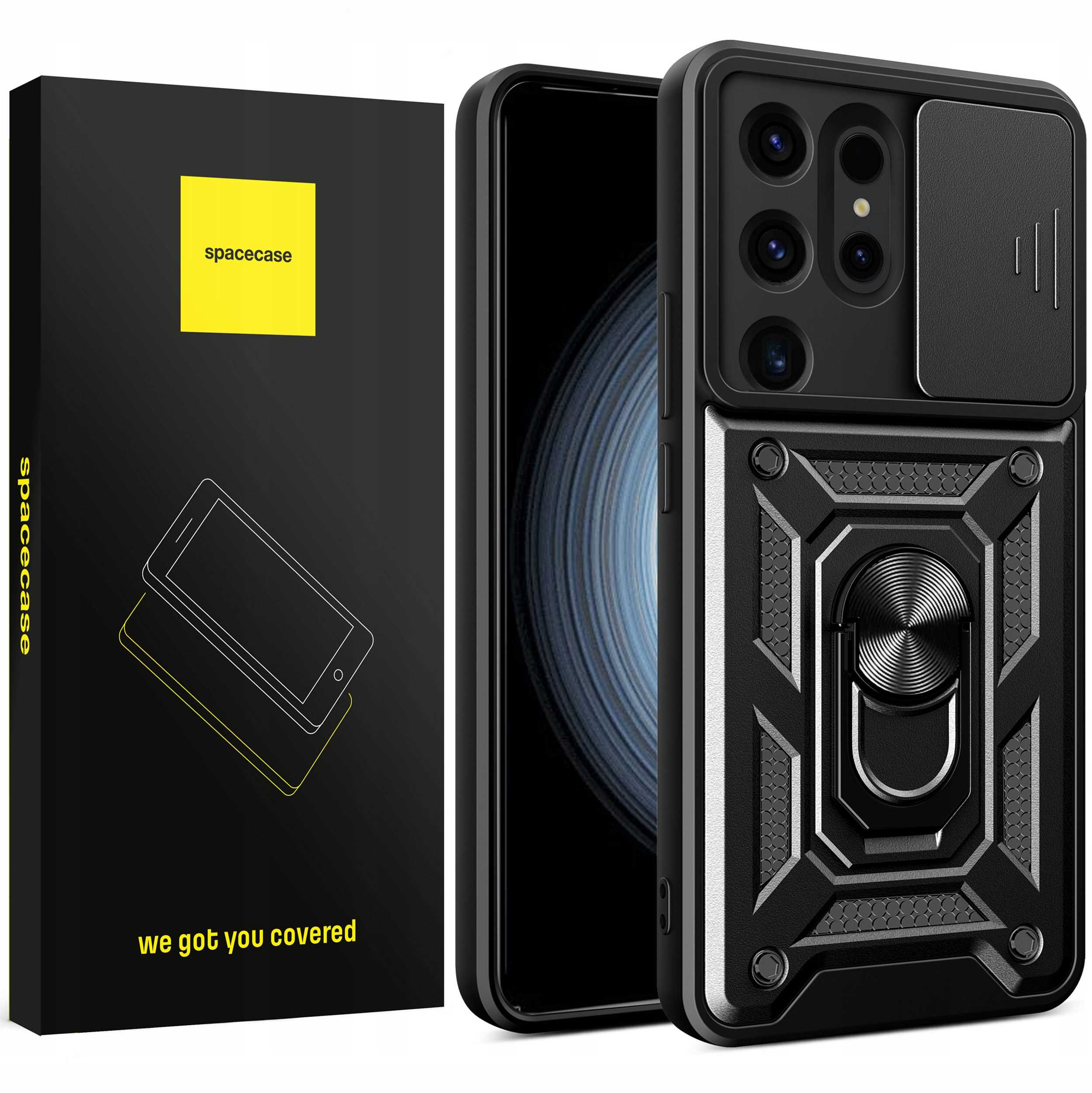 Spacecase Camring Galaxy S24 Ultra black