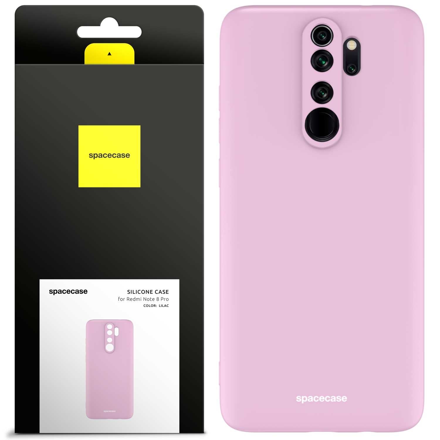Spacecase Silicone Case Redmi Note 8 Pro lilac
