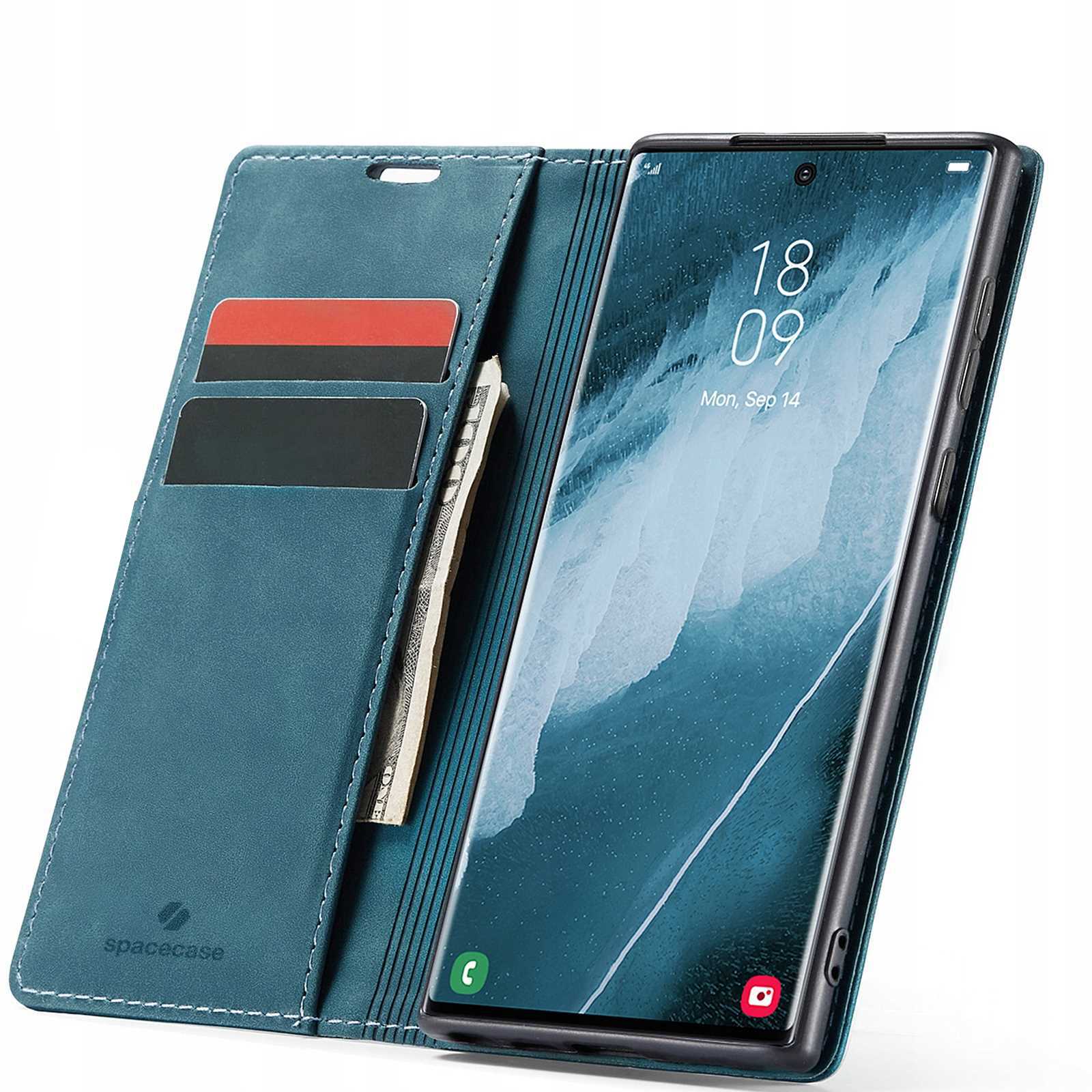 Spacecase Wallet Galaxy S23 Ultra morski