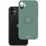 Spacecase Silicone Ring iPhone 11 dark green