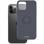 Spacecase Silicone Ring iPhone 12 Pro Max black