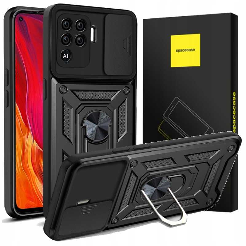 Spacecase Camring Oppo Reno 5 Lite black