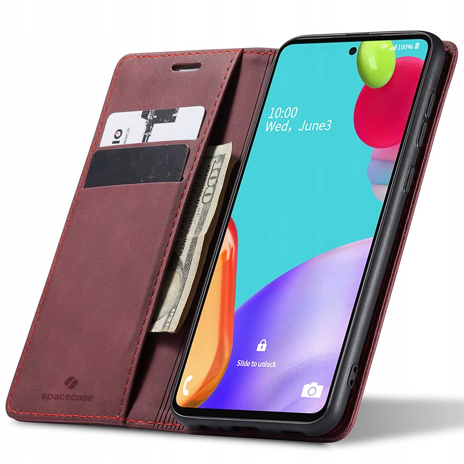 Spacecase Wallet Galaxy A52 5G red