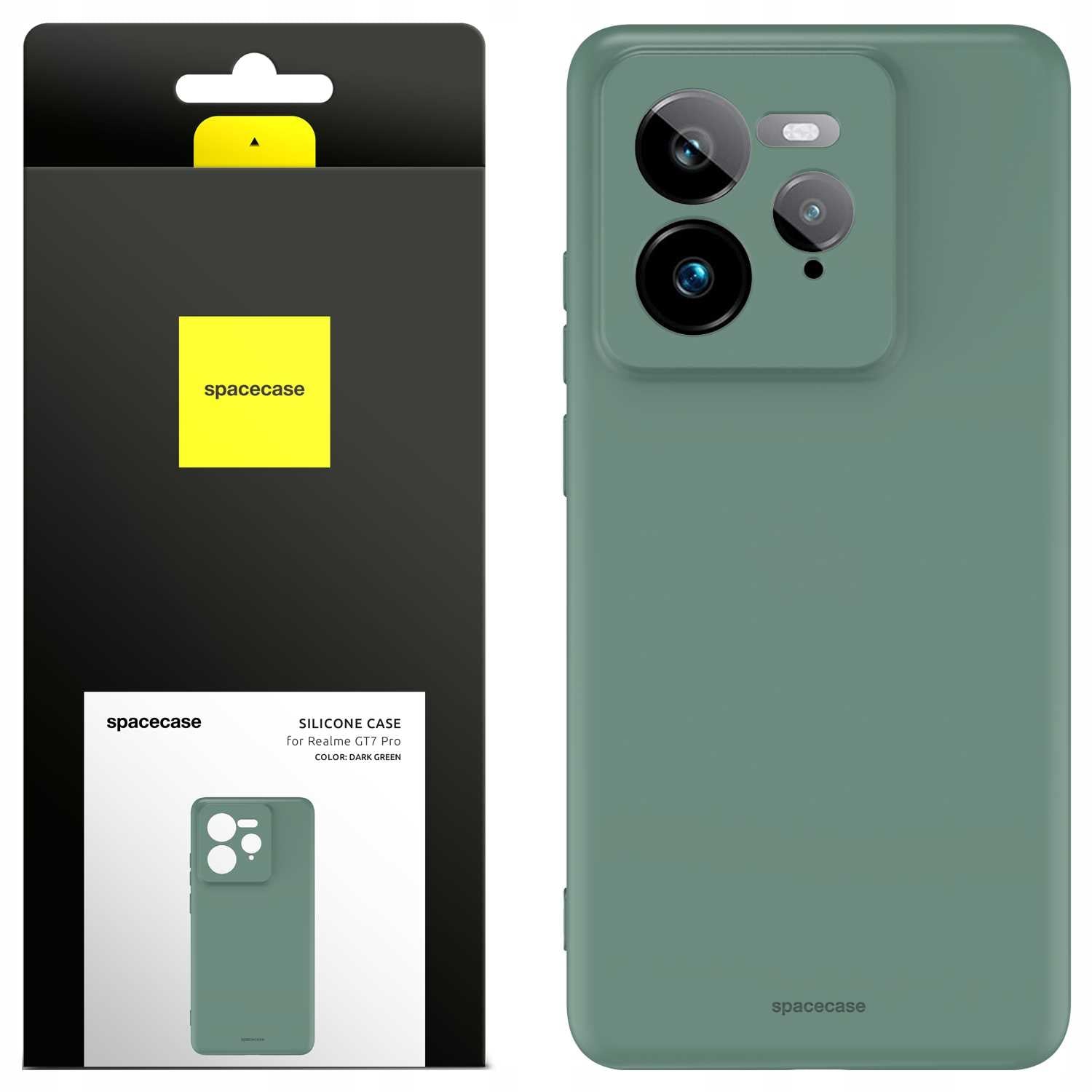 Spacecase Silicone Case 3.0 Realme GT7 Pro dark green