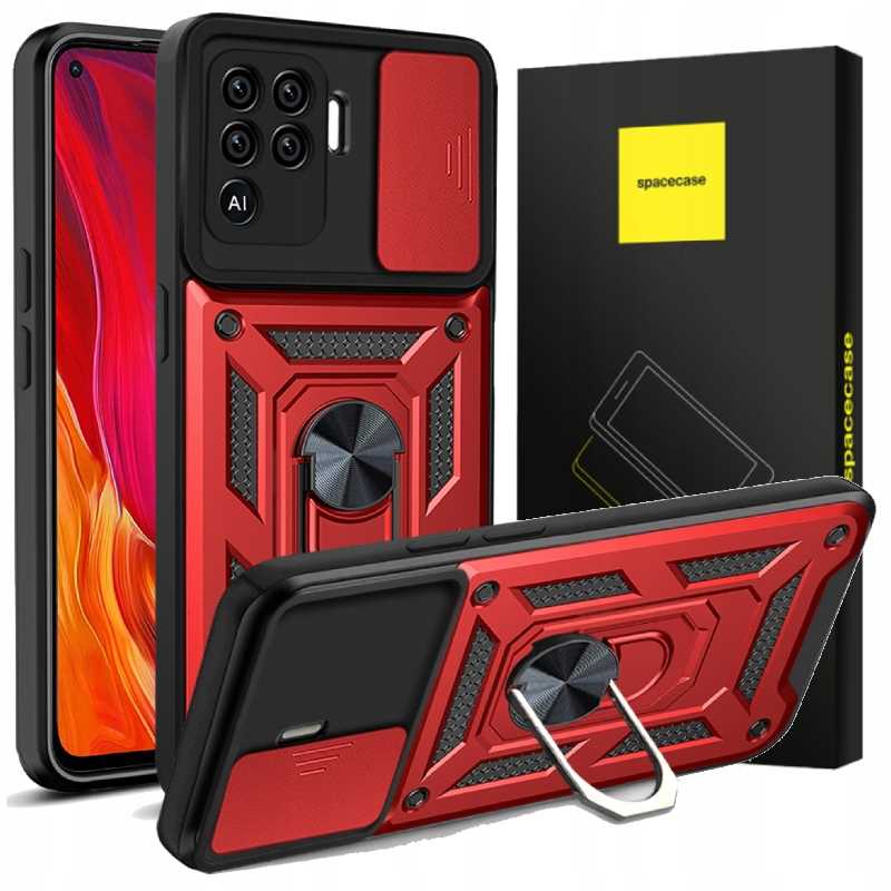 Spacecase Camring Oppo Reno 5 Lite red
